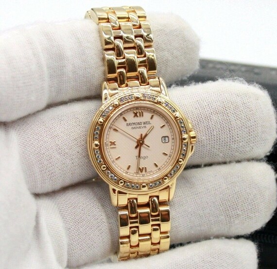 Dames Raymond Weil Tango 5360 Zwitserse Quartz 18k | Etsy België