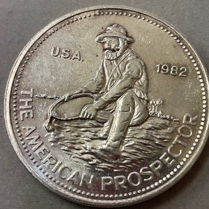 Engelhard American Prospector 1 oz Silver Round 1982 Bullion Coin