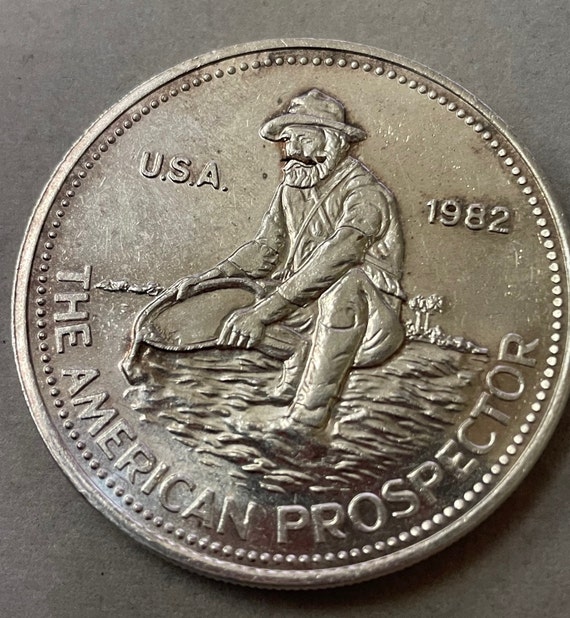 Engelhard American Prospector 1 Oz Silver Round 1982 Bullion Coin