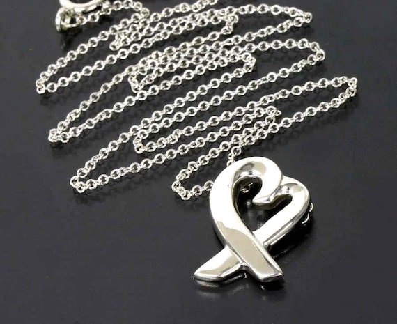 XL Large Sterling Silver Tiffany Paloma Picasso Loving Heart