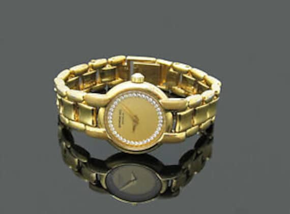 Ladies 18K Yellow Gold Plated Raymond Weil 3740-1 Swiss Quartz