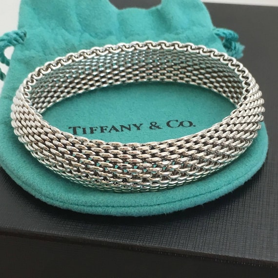 tiffany sterling silver mesh bracelet