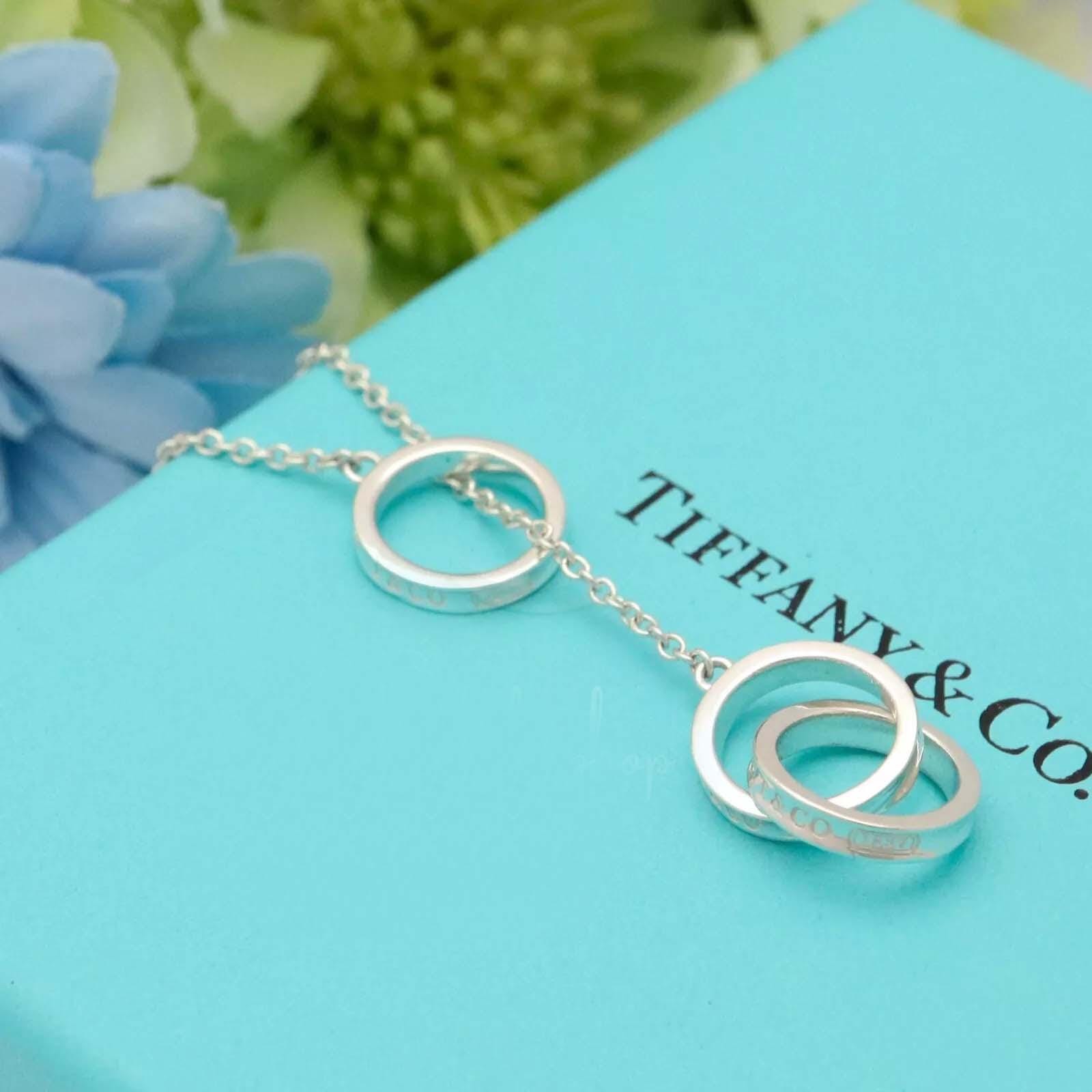 Tiffany & Co.1837 Triple Interlocking Circles Lariat  Tiffany Co Interlocking Circle Lariat Y Sterling Silver Necklace main image 1