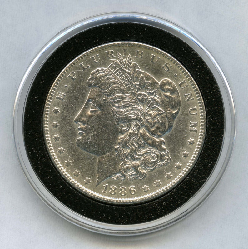 1886 Morgan Dollar United States Mint MS63 90 Percent Silver 1886 Morgan Dollar United States Mint MS63 90 Percent Silver