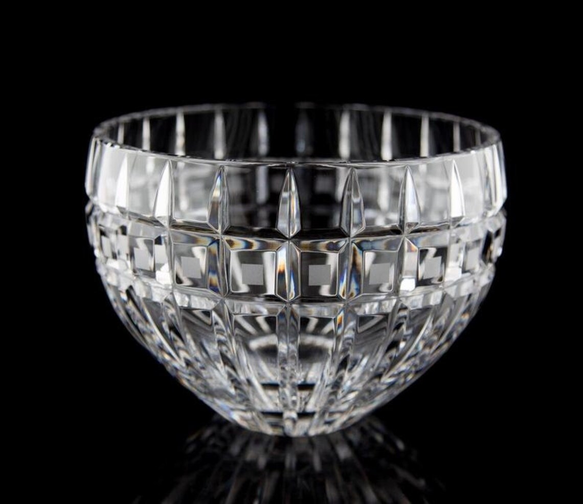 Marquis by Waterford Quadrata 8inch Crystal Centerpiece Bowl Etsy