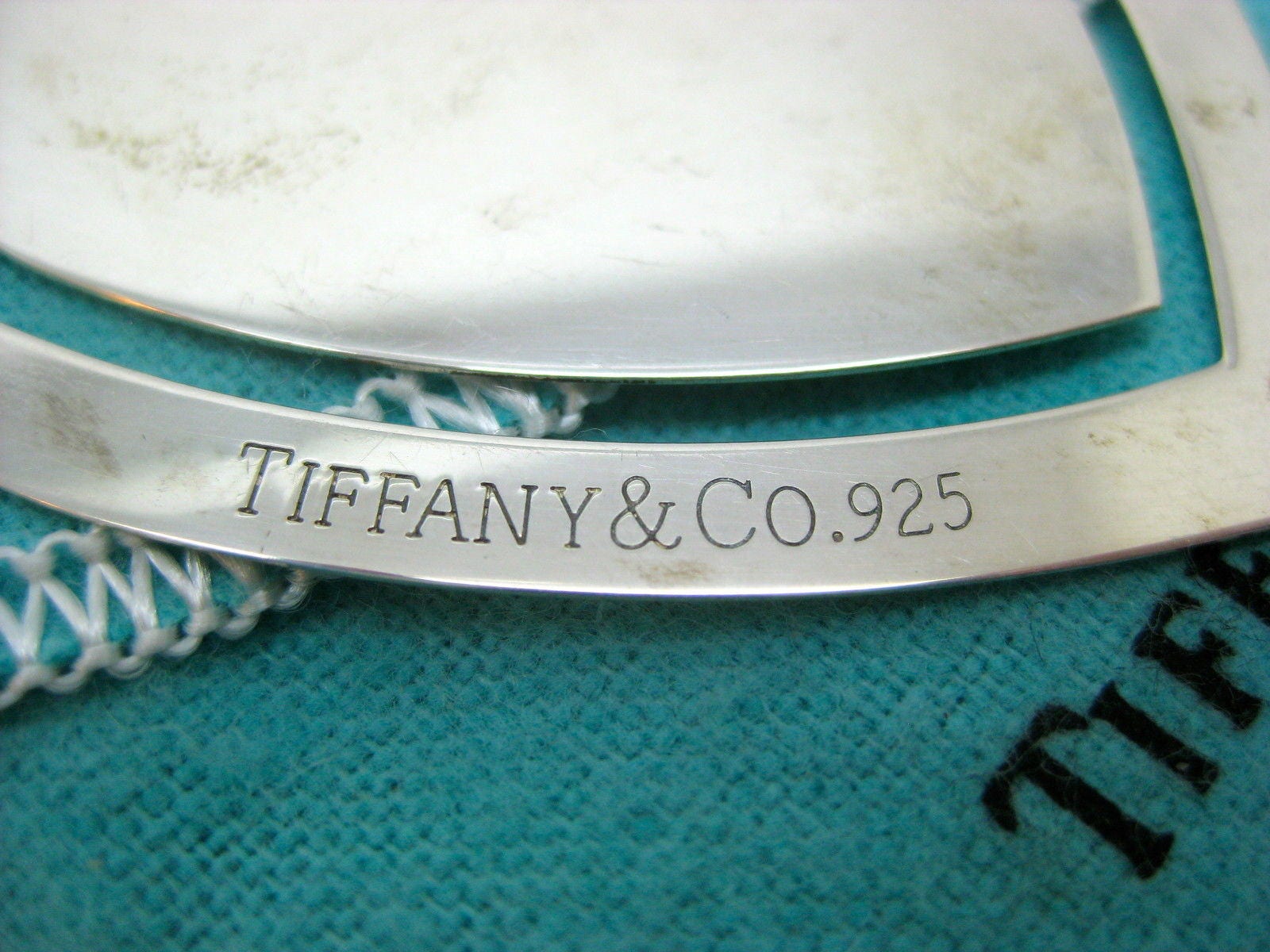 Rare Tiffany Sterling Silver Retired Open Heart Shaped Bookmark