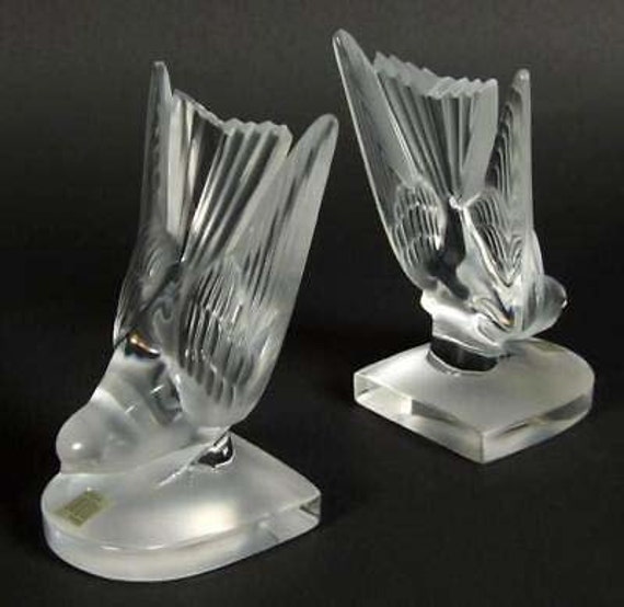 工芸品 LALIQUE Lalique, Large Pisces Crystal Sculpture (Lot 1188 - End of