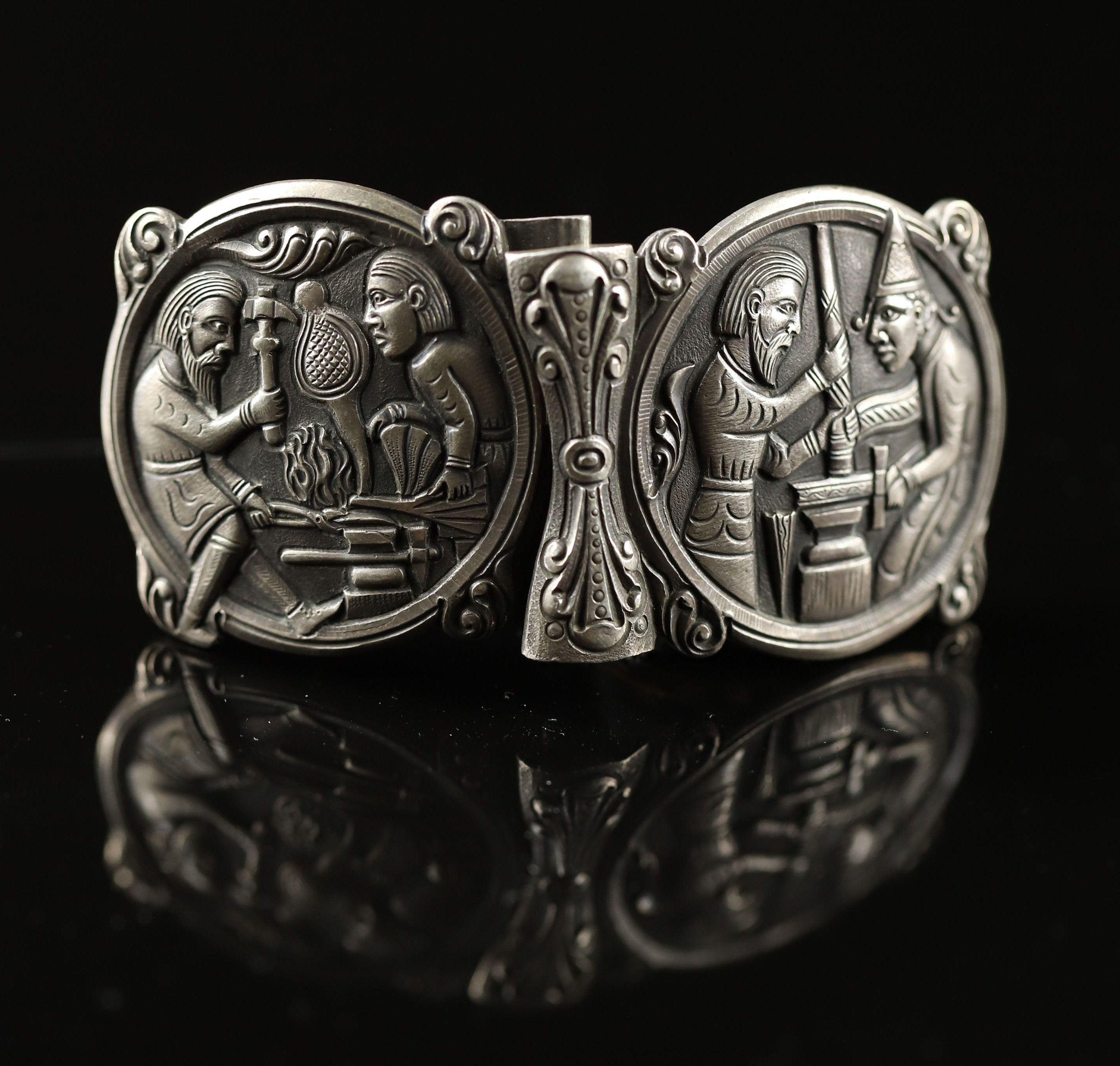 A Norwegian Silver Belt Buckle Henrik Moller, Trondheim, Circa