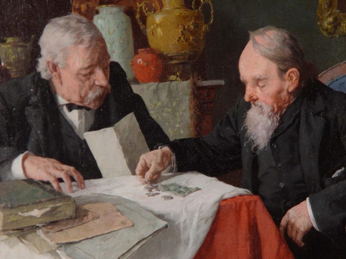 Louis Henry Charles Moeller Oil Painting Ancient Coin Etsy