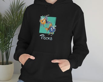 Pisces Zodiac Hoodie - by PonderMonster
