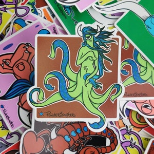 VIRGO Zodiac STICKERS 4&quot; Die-Cut Vinyl Stickers by PonderMonster