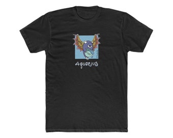 Aquarius Zodiac T-Shirt - by PonderMonster