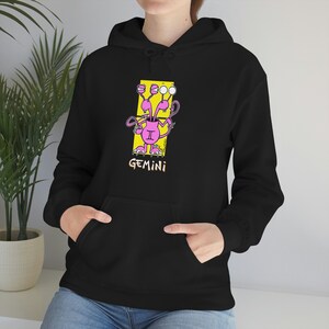 Gemini Zodiac Hoodie - by PonderMonster