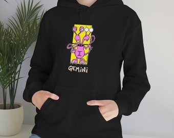 Gemini Zodiac Hoodie - by PonderMonster
