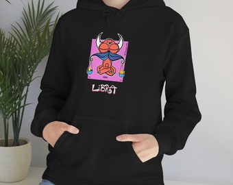 Libra Zodiac Hoodie - by PonderMonster
