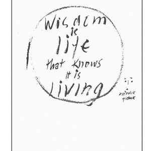 Postcard #3 Frederick Franck’s Wisdom