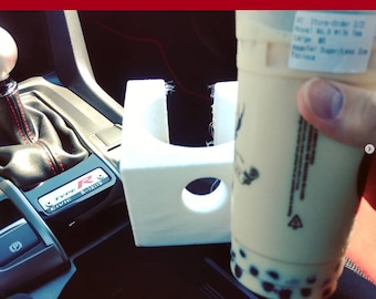 Large drink padding insert cup holder, 10th gen Honda Civic (3D Print STL) - print with flexible filament