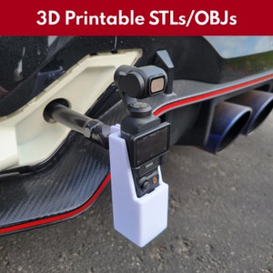 DJI Pocket 3 GoPro Mount 2 versions with and without cold shoe. (3d print file, not physical item)