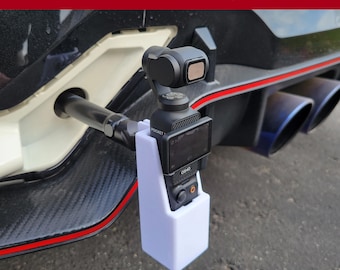 DJI Pocket 3 GoPro Mount 2 versiones con y sin zapata fría. (archivo de impresión 3D, no elemento físico)