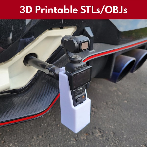DJI Pocket 3 GoPro Mount 2 versions with and without cold shoe. (3d print file, not physical item)