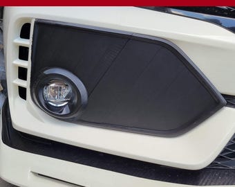 FK8 Fog Cover Panel Replacement - Includes 2 version - with fog light opening and Aero Version with capped fog light.
