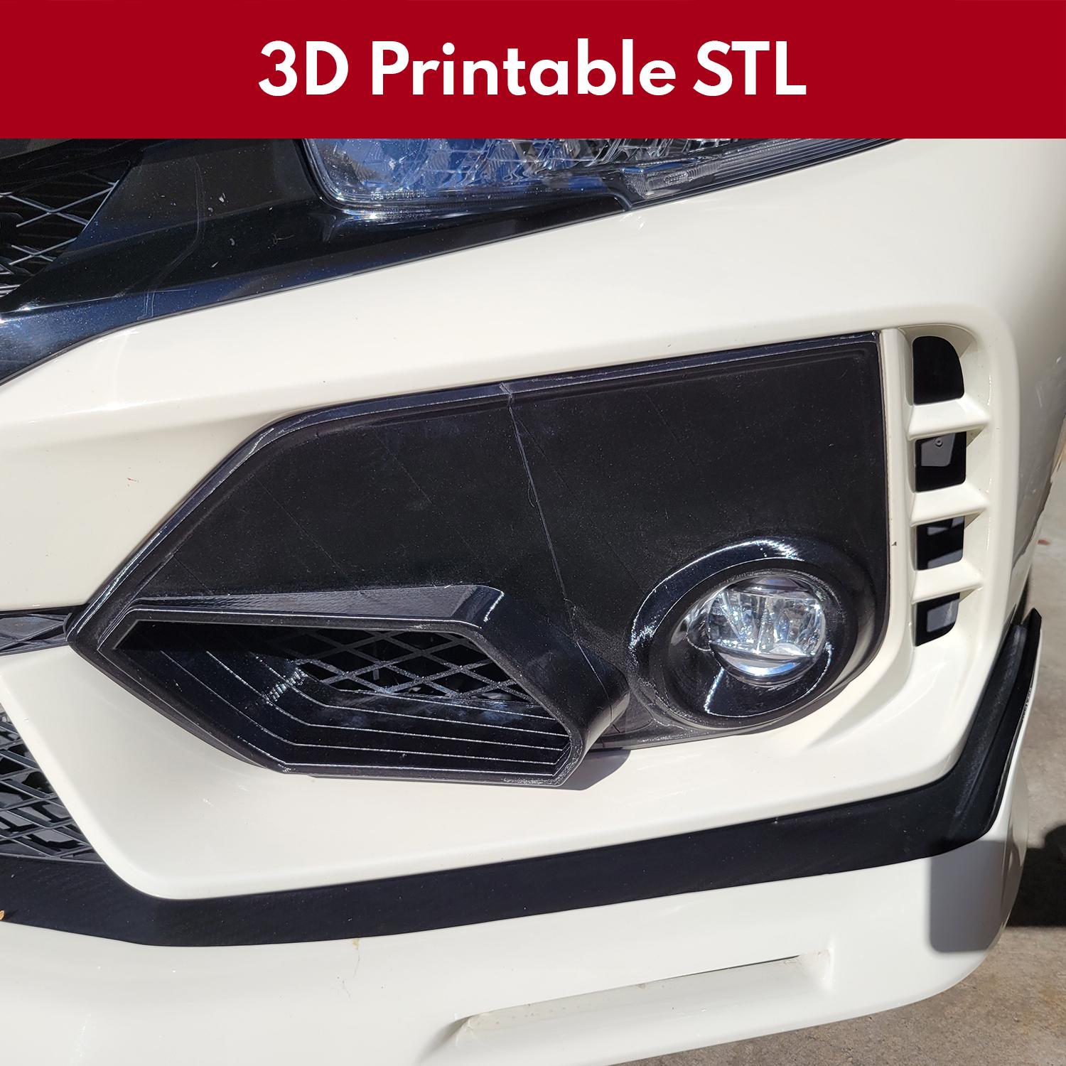 FK8 Civic Type R Gundam Intake FULL PANEL Replacement (3D