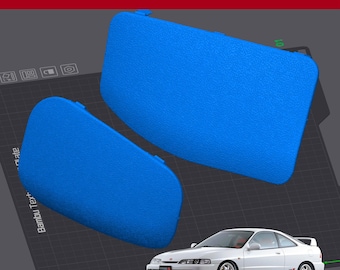DC2 Integra interior - rear strut tower top covers (.STL files for you to 3D Print yourself) '93-01 Acura Integra