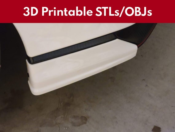 FK8 Rear Spat V1 (3D Print Stls) - JMJR FK8 Civic Type R