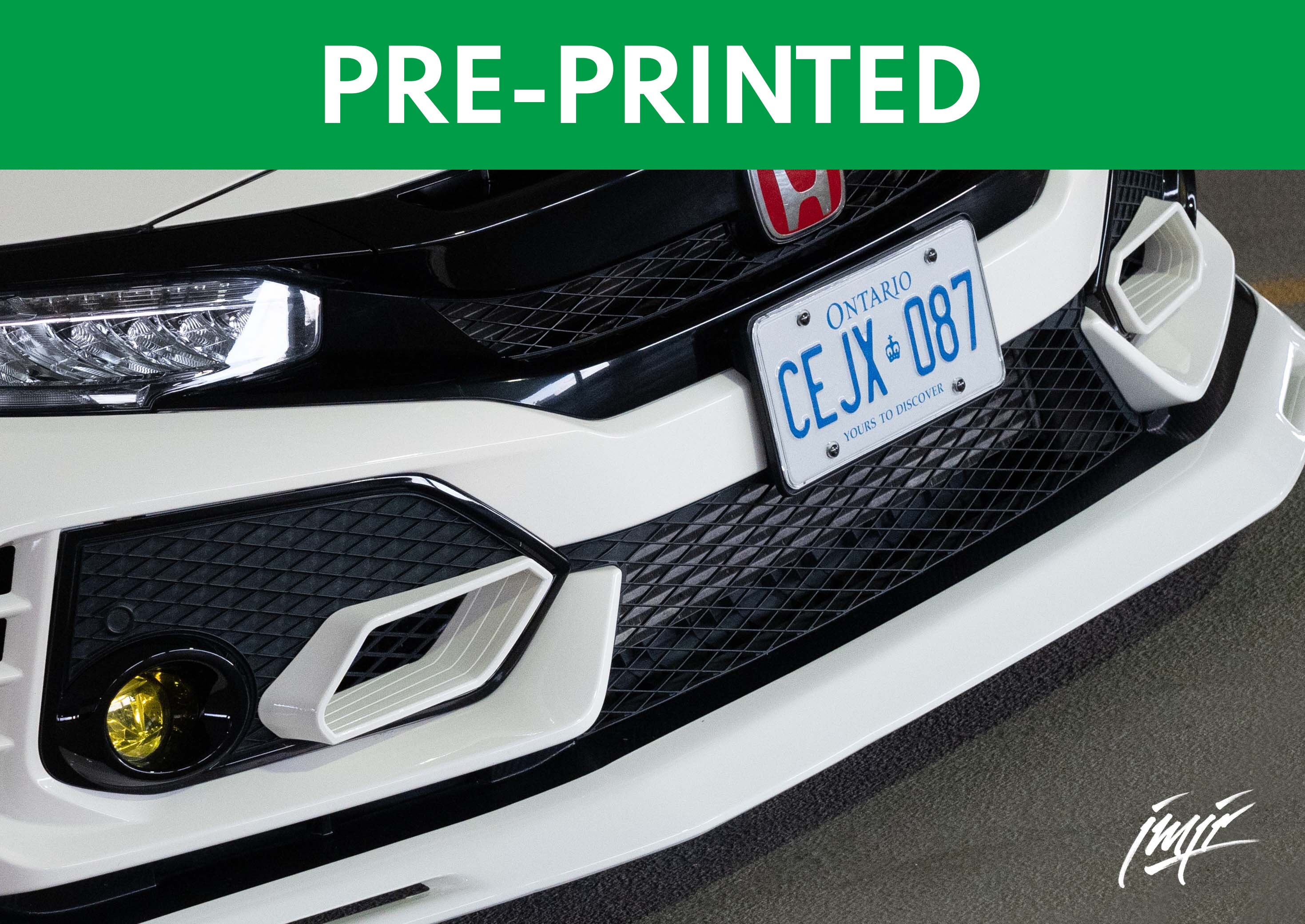 PRE-PRINTED FK8 Honda Civic Type R "Gundam" intake kit