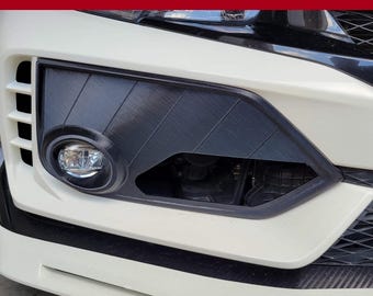 FK8 Fog Cover Panel Replacement  WITH CUTOUT for Gundam Intake Kit (Sold separately)