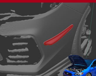 va WRX STi Type RA jdm canards - For 2014 - 2021 WRXs - 3d print files ONLY, not a physical item.