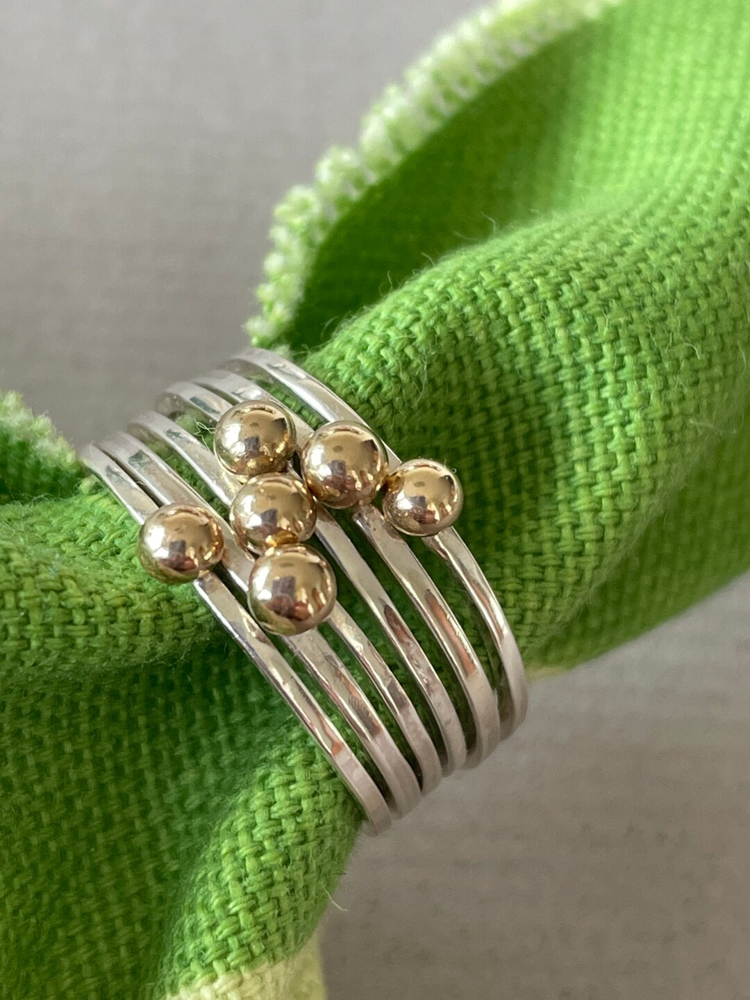 Gold Ball Ring - Etsy