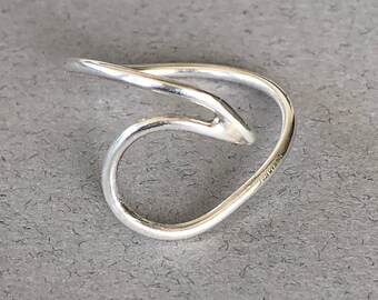 Sterling Silver Wave Ring