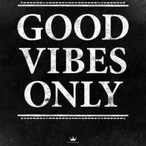 Inspirational Quote Print. Good Vibes Only. Inspiring Quote. Dorm Decor ...