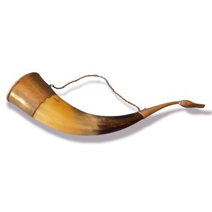 Vintage Antique Collectible Drinking Horn Silvered Middle XX Century