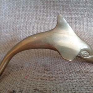 Collectibles Antique Vintage Bronze Dolphin Paper Press Gift Home Decor