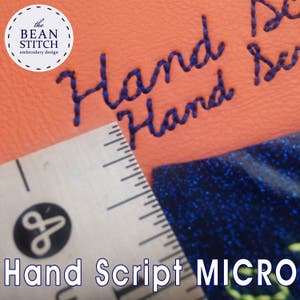 Embroidery Machine Download Design File - Hand Script MICRO FONT!!! Three Sizes included!  Mini Font Small Font Micro Font