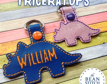 Embroidery Machine Download Design File - Tricerotops - TWO Sizes INCLUDED!!! BONUS Multis!