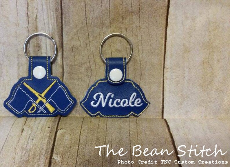 Embroidery Machine Download Design File Tag Key Fob Color Etsy