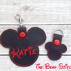 Embroidery Machine Download Design File - Dreams Do Come True Bag Tag, Key Fob, Zipper Pull