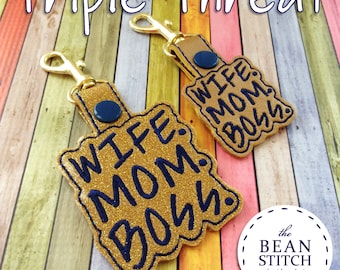 Triple Threat -  TWO Sizes and TWO Designs!!! Mom & Mum Versions INCLUDED!!!