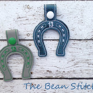 Embroidery Machine Download Design File - Horse Shoe (down) Key Fob Zipper Pull *13 not included*