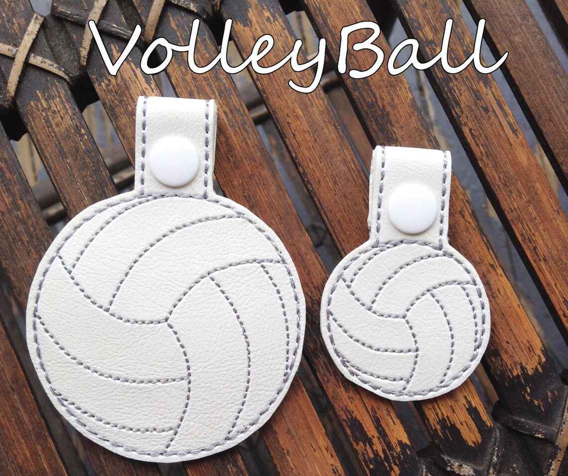Embroidery Machine Download Design File Volleyball Bag Tag - Etsy