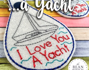 a Yacht - TWO Sizes and BONUS Multis Included!!! - Two Sizes and BONUS Multis!  Embroidery Machine Download Design File
