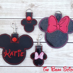 Embroidery Machine Download Design File - Dreams Do Come True COMBO PACK - Bag Tag, Key Fob, Zipper Pull