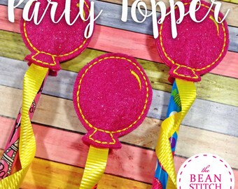 Embroidery Machine Download Design File - Party Topper - BONUS Multis!