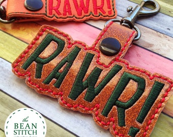 Embroidery Machine Download Design File - RAWR! - TWO Sizes Included!!! BONUS Multis!