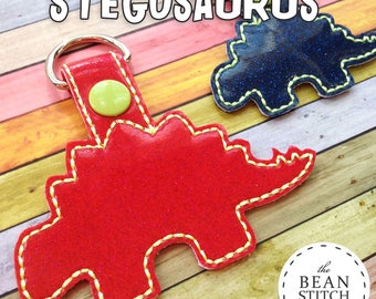 Embroidery Machine Download Design File - Stegosaurus - TWO Sizes INCLUDED!!! BONUS Multis!