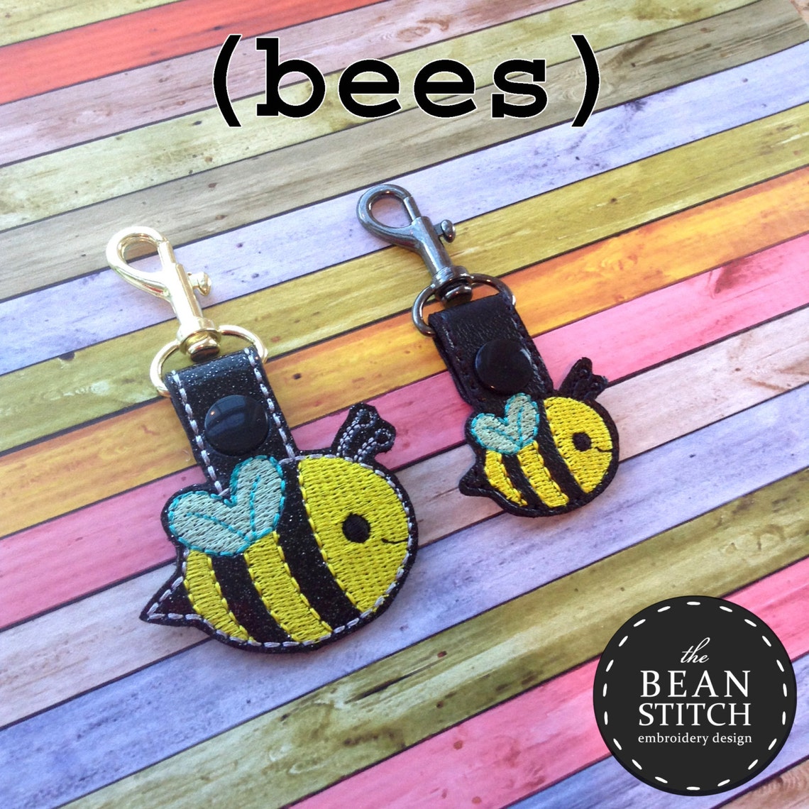 Embroidery Machine Download Design File Bees TWO Sizes Etsy