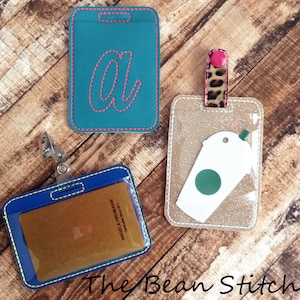 Stickmaschine Designdatei - heiße Pocket ID Holder, Kofferanhänger, Geschenk-Kartenhalter, Bag Tag, Schlüsselanhänger, Visitenkarte herunterladen